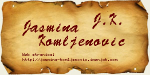 Jasmina Komljenović vizit kartica
